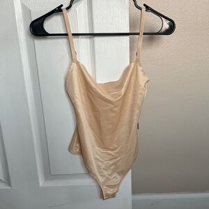 SKIMS Cream Shapewear Bodysuit
